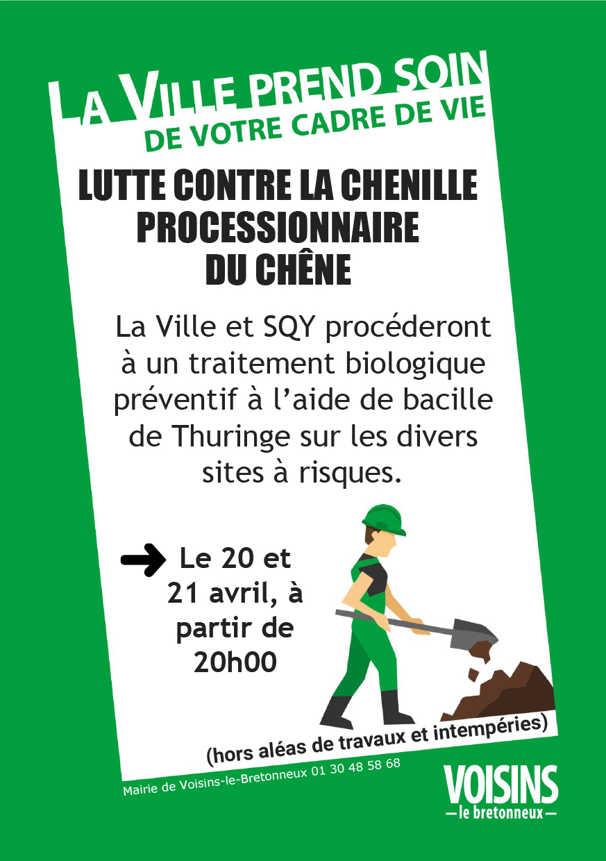 Flyer vert chenilles chenes 