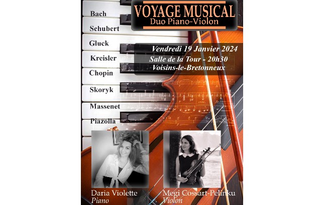 Affiche Voyage Musical 19/01/2024