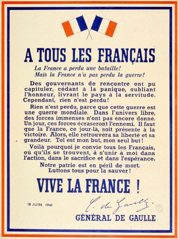 De Gaulle a tous les Francais