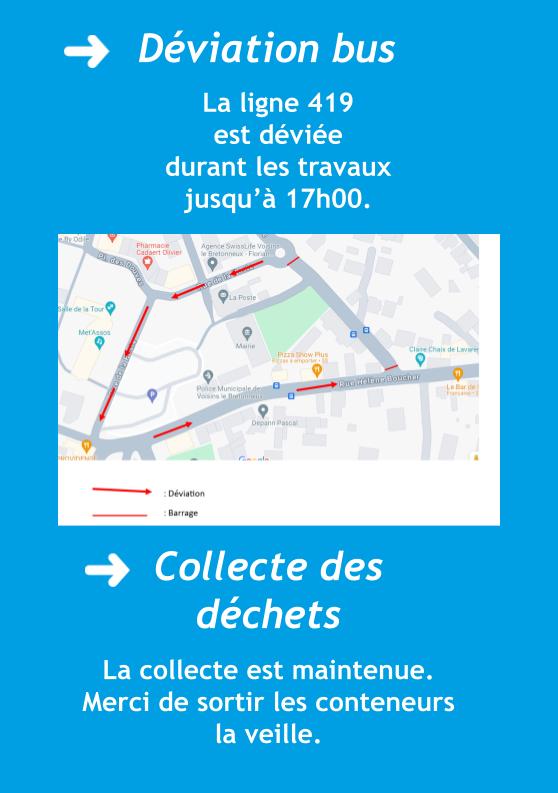 Flyer A5 Travaux de raccordement gaz rue Racine 24 01 24 au 26 01 24 02