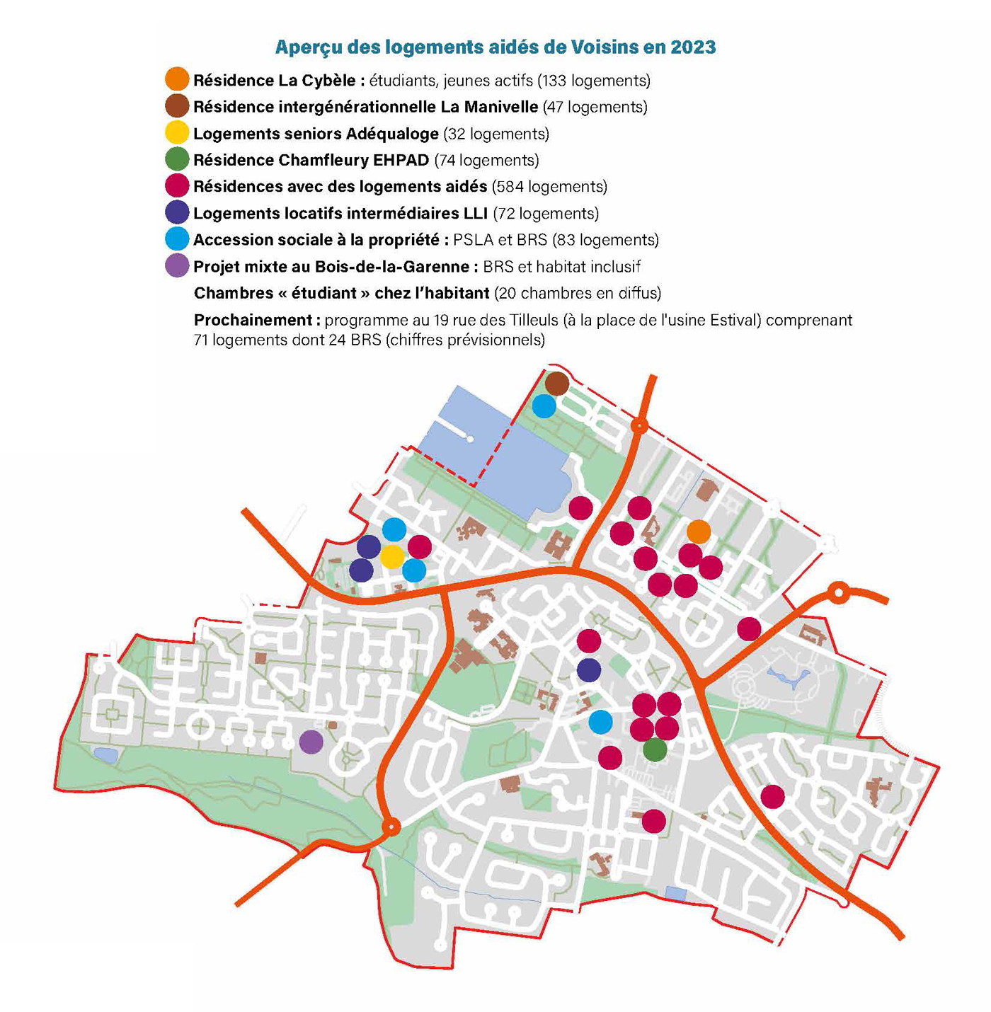 carte logements aides voisins 2023